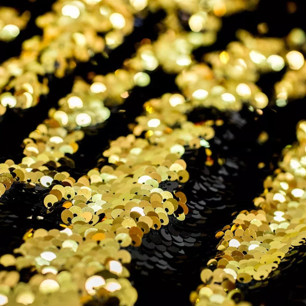 Black to Gold Flip Sequins