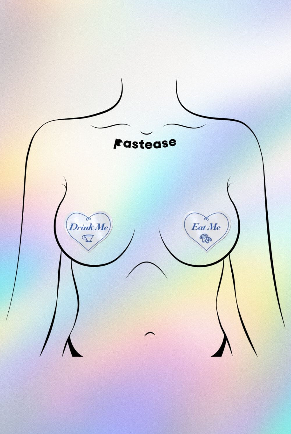 Alice's Eat Me Drink Me Heart Nipple Pasties by Pastease® Pasties PASTEASE
