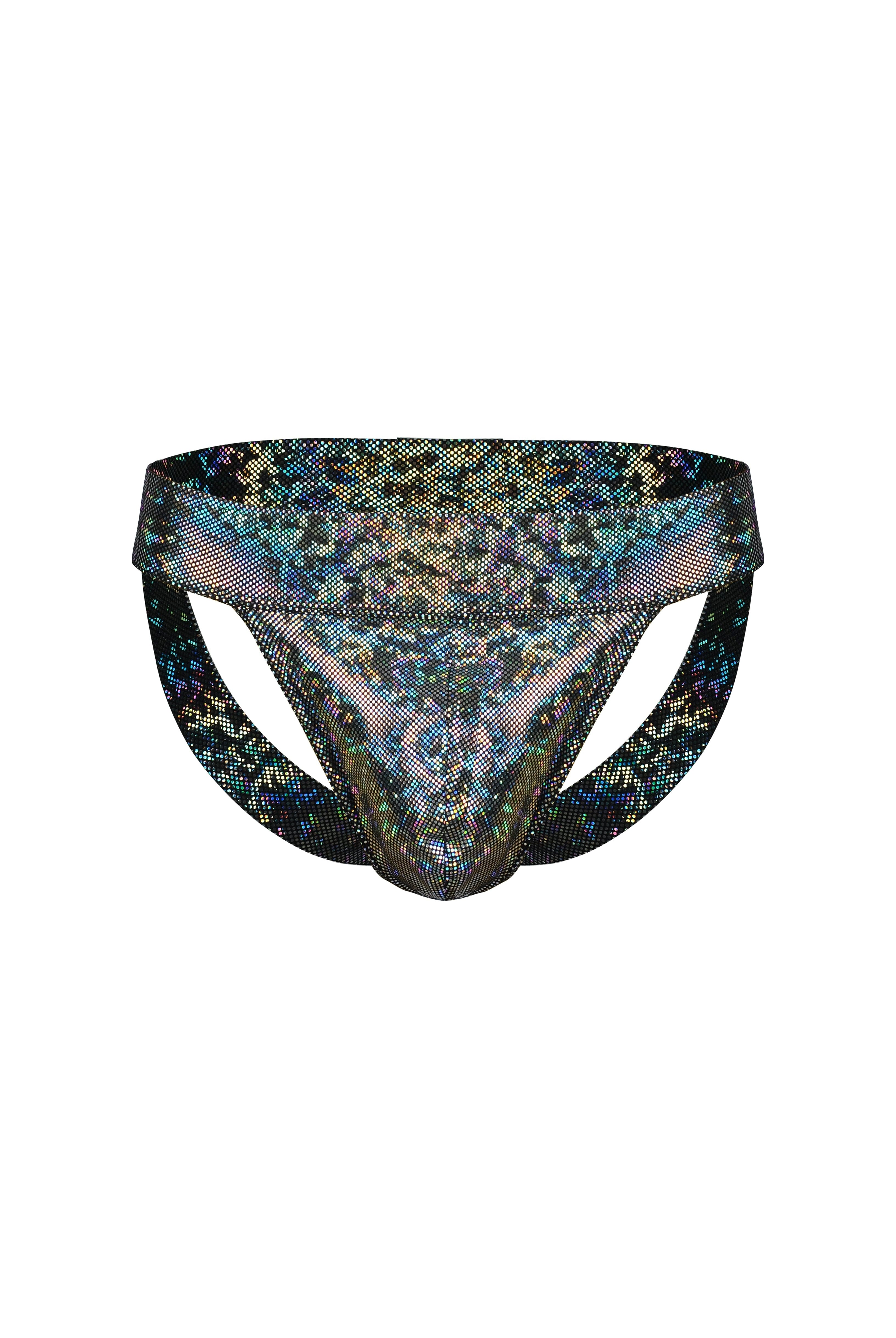 Holographic Jockstrap | 13 Colors Mens Bottoms SEA DRAGON STUDIO Disco Brawl (Silver) XSMALL