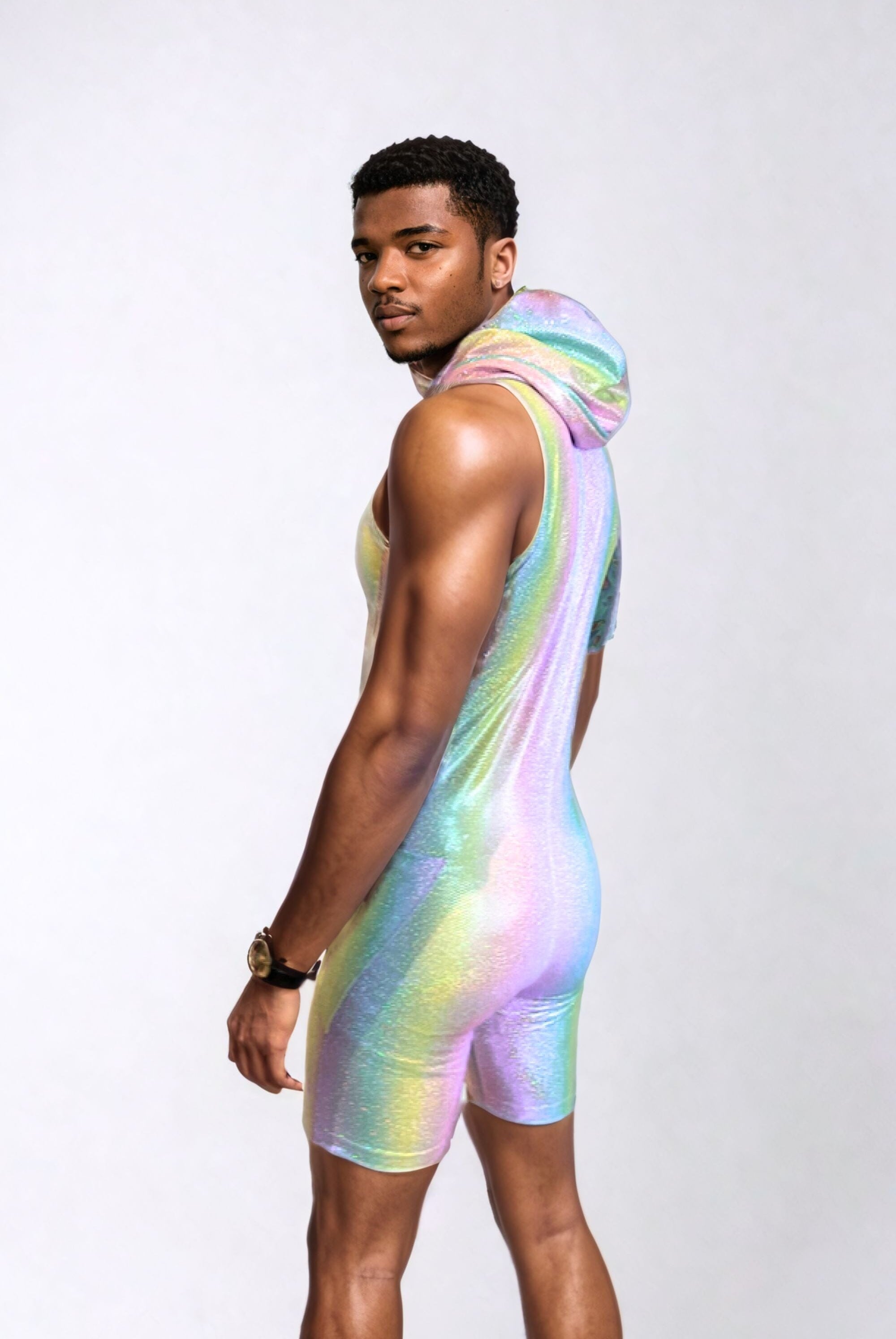 Strider Mens Sleeveless Holo Festival Jumpsuit | 13 Colors Mens Jumpsuits SEA DRAGON STUDIO