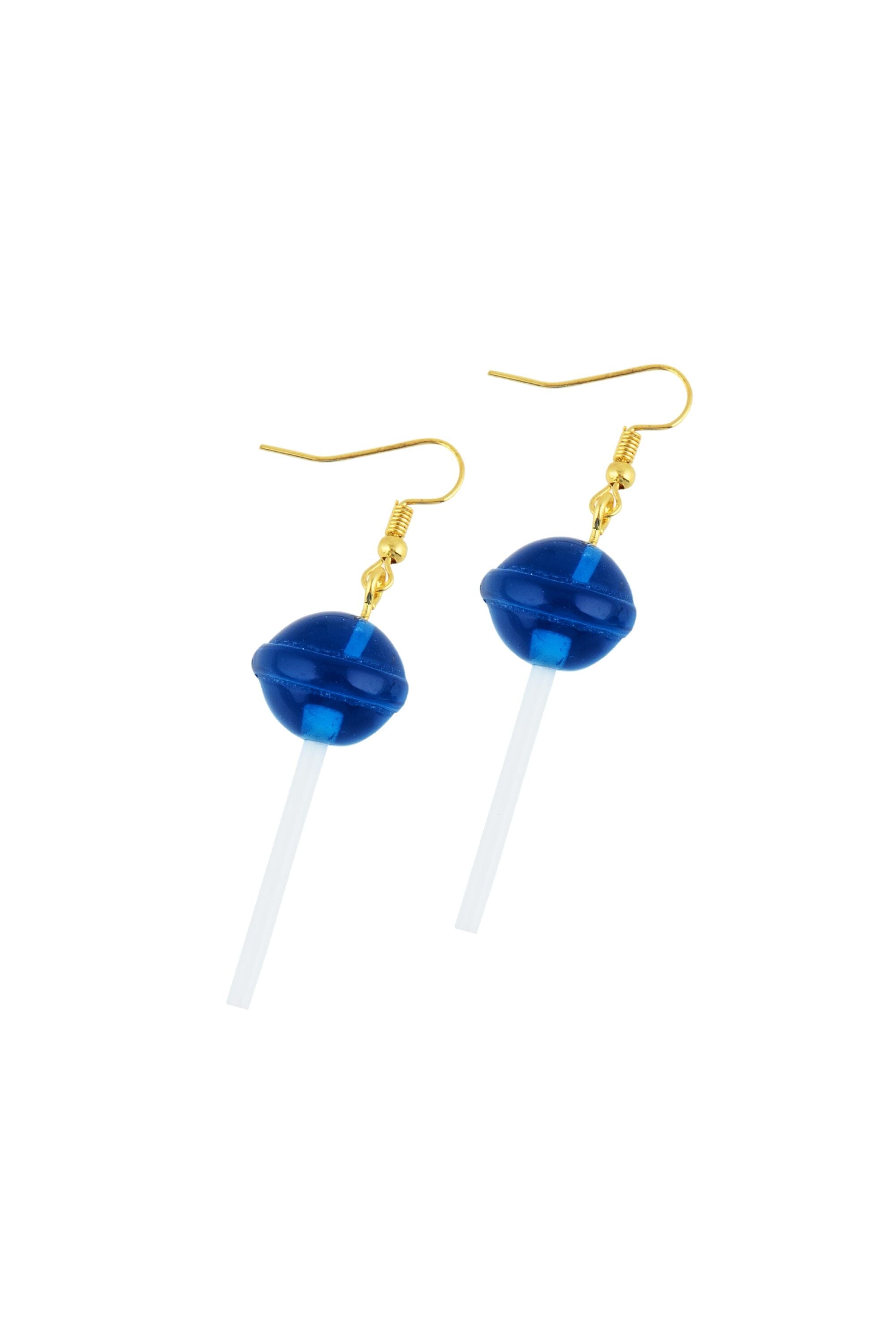 Sugar Rush Lollipop Drop Earrings Jewelry BAD INFLUENCE BOUTIQUE Blue Raspberry