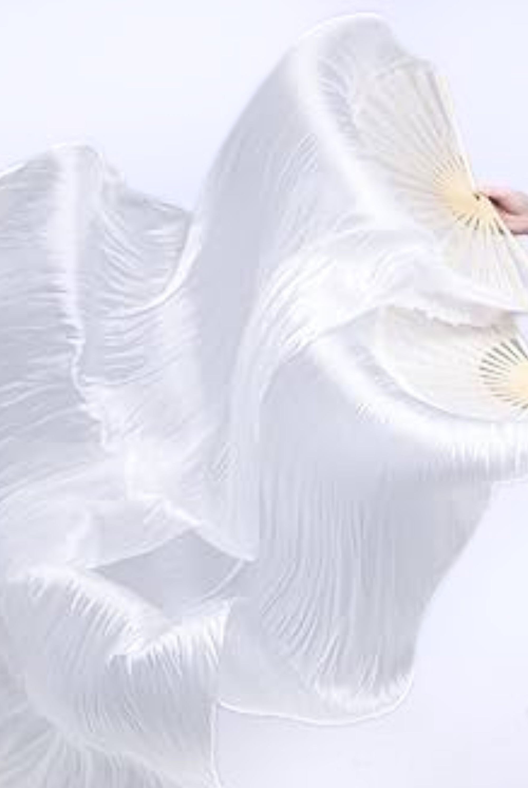 Float Like a Butterfly Silk Dancing Fan | 3 Colors Accessories Other SEA DRAGON STUDIO White Light
