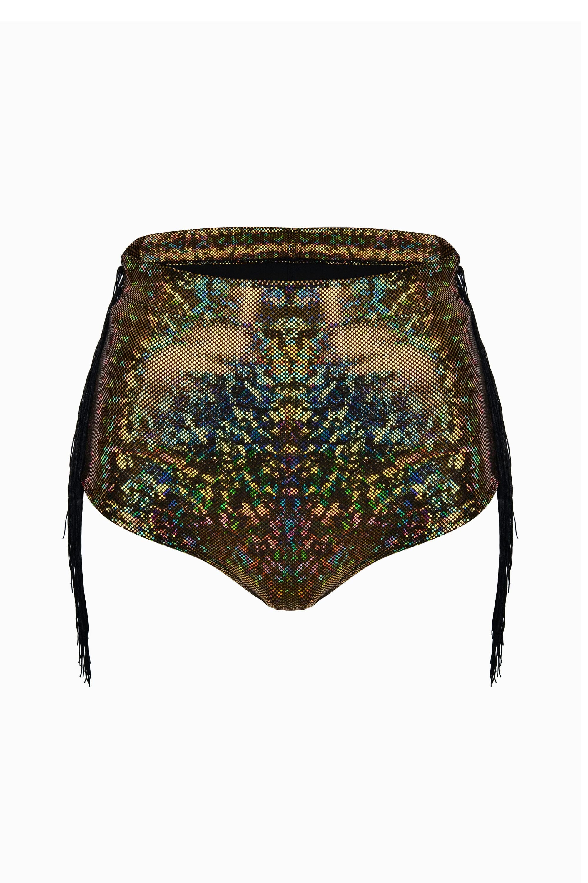 Fringe Holographic Hot Pants | 13 Colors Womens Bottoms SEA DRAGON STUDIO