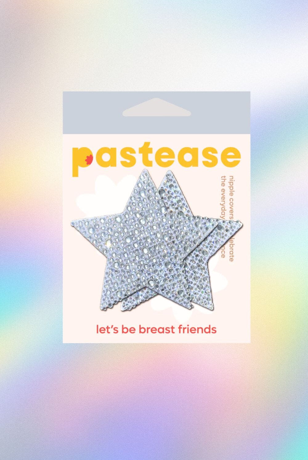 Luxury Jeweled Crystal Silver Star Nipple Pasties by Pastease Pasties PASTEASE