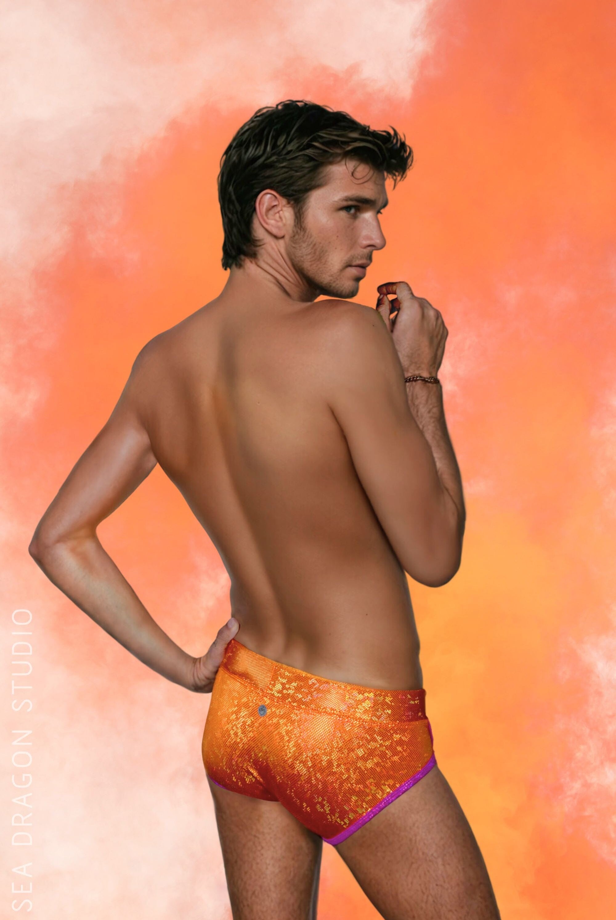 Mens Holographic Bikini Briefs | 13 Colors Mens Shorts SEA DRAGON STUDIO