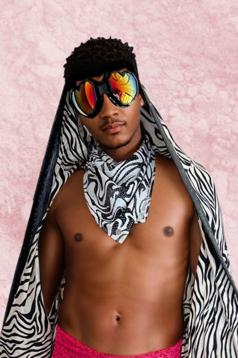 Holographic Festival Bandana Mens Rave Gear – Sea Dragon Studio