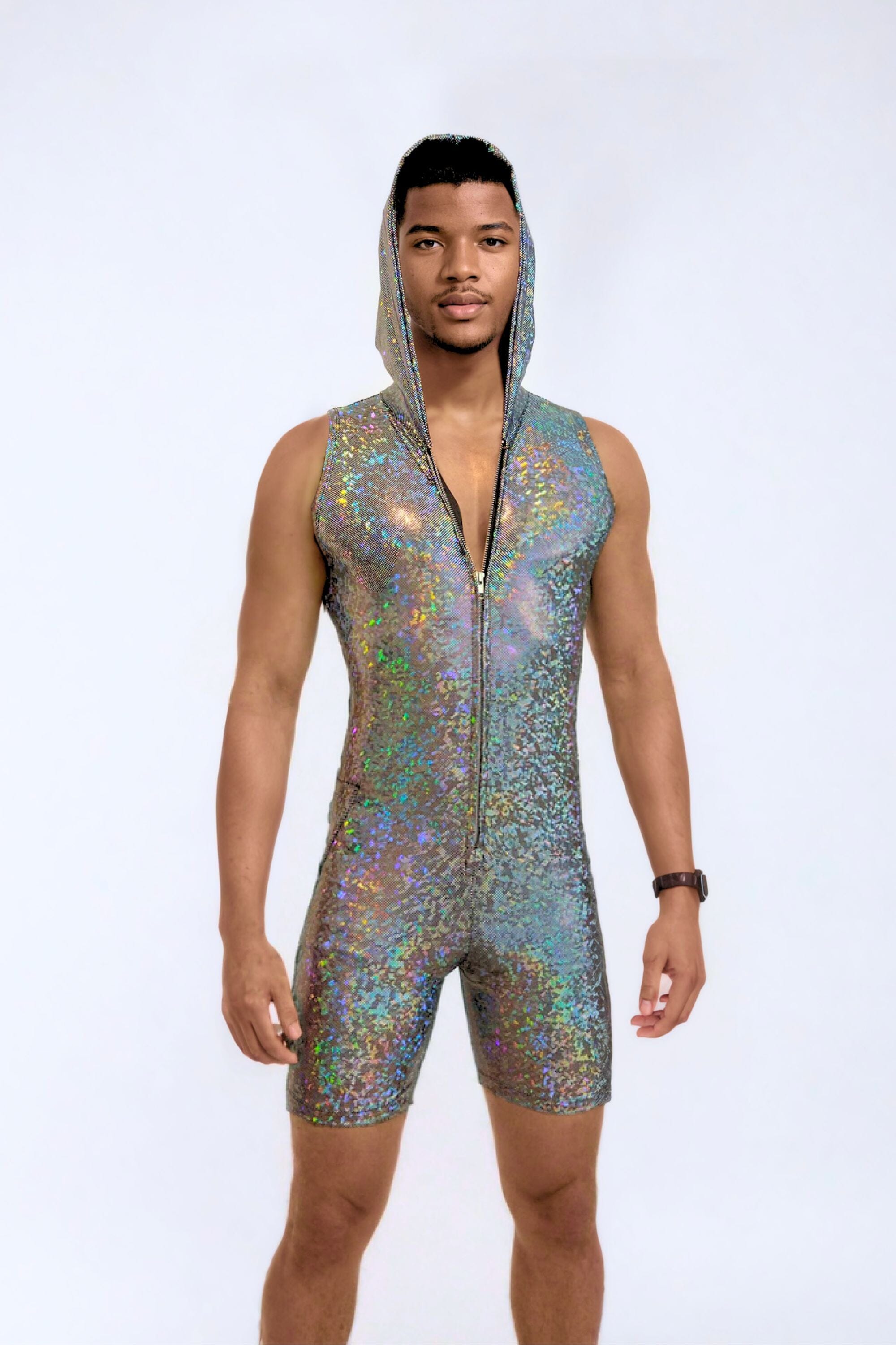 Strider Mens Sleeveless Holo Festival Jumpsuit | 13 Colors Mens Jumpsuits SEA DRAGON STUDIO