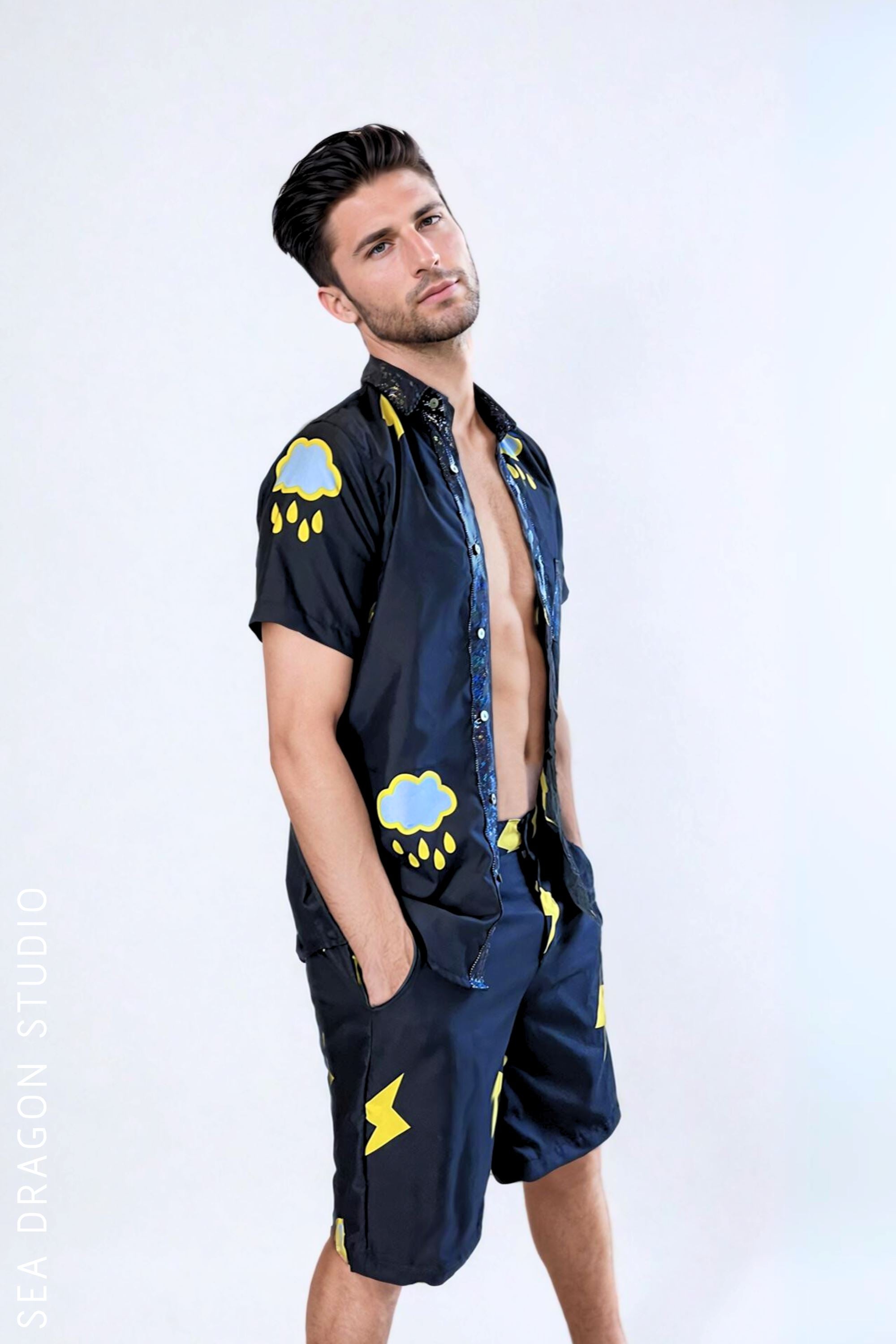 Storm Chaser Short Sleeve Shirt Mens Tops SEA DRAGON STUDIO