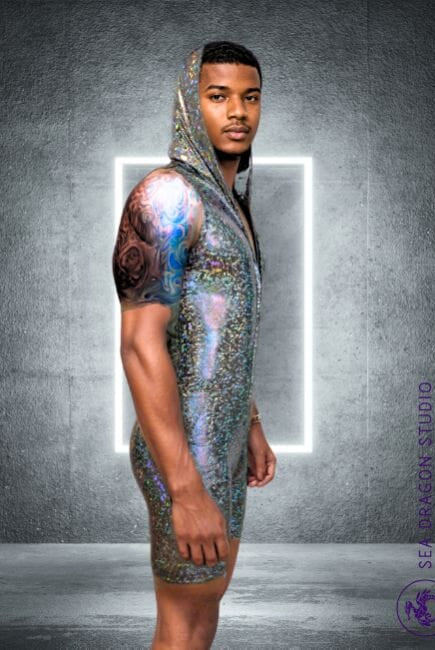 Strider Mens Sleeveless Holo Festival Jumpsuit | 13 Colors Mens Jumpsuits SEA DRAGON STUDIO