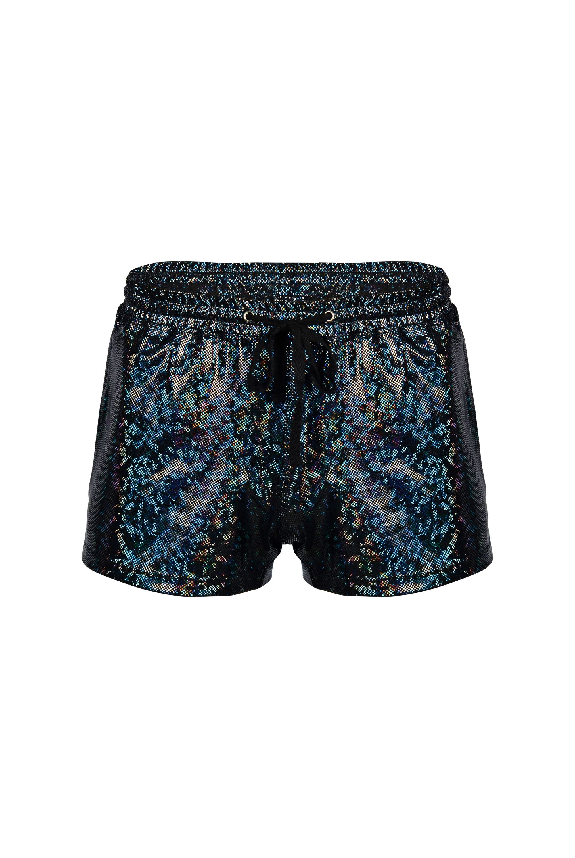 Mens Holo Retro Running Shorts | 13 Colors Mens Bottoms SEA DRAGON STUDIO Midnight Inferno (Black) XSMALL