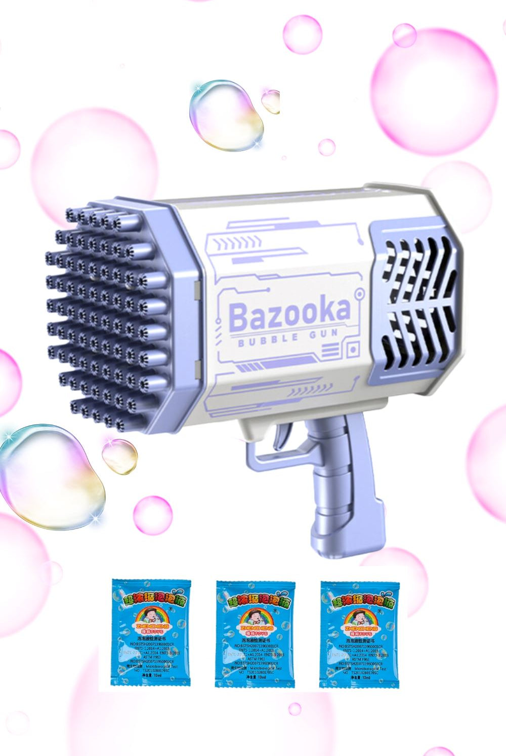 Bubble Bazooka Mega Bubble Gun Accessories Other Sea Dragon Studio Purple Gun