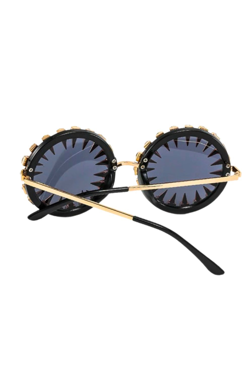 Claws-Deep Round Rhinestone Sunglasses Eyewear Sea Dragon Studio