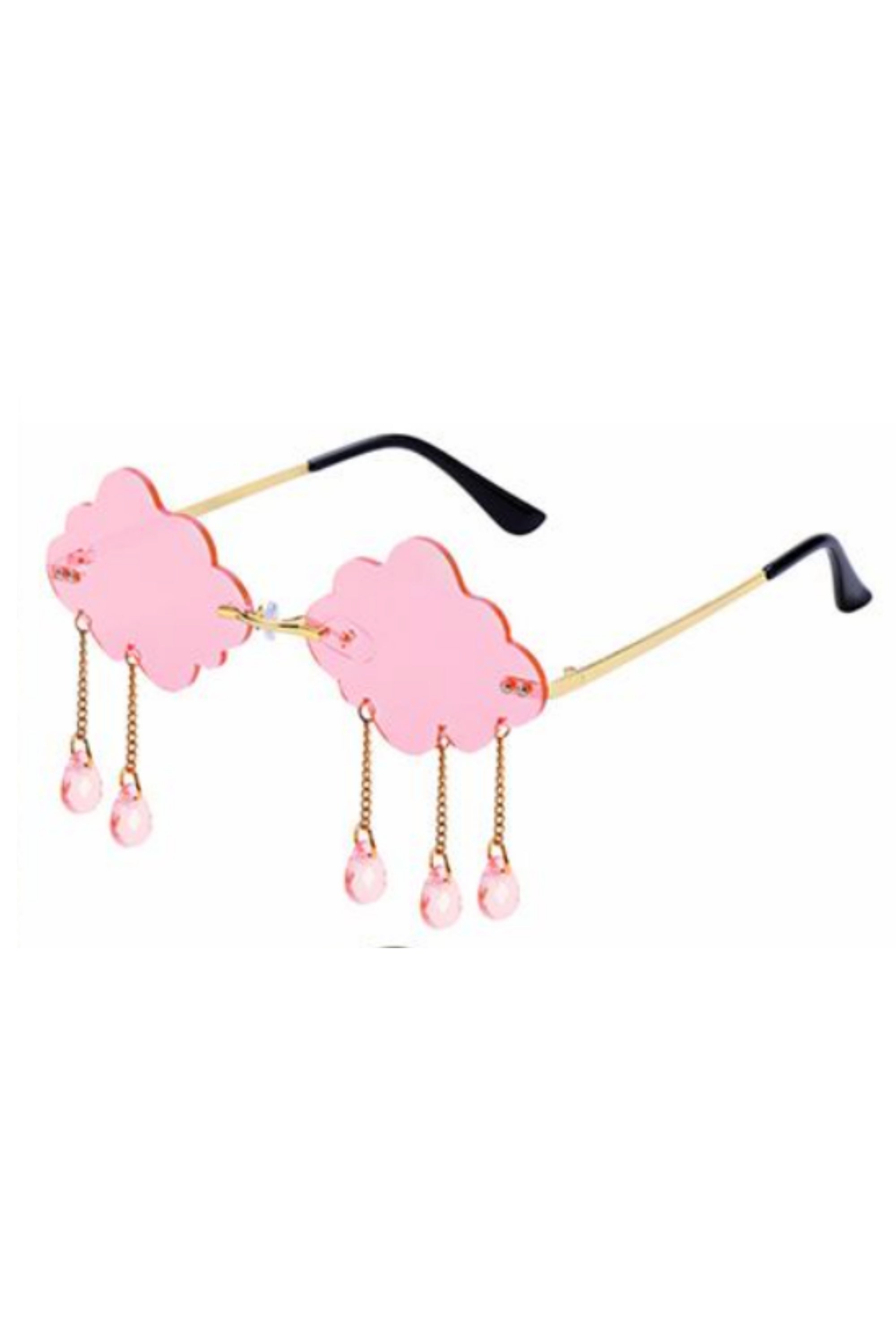 Cloudy Judgement Dangling Raincloud Sunglasses Eyewear SEA DRAGON STUDIO Pink
