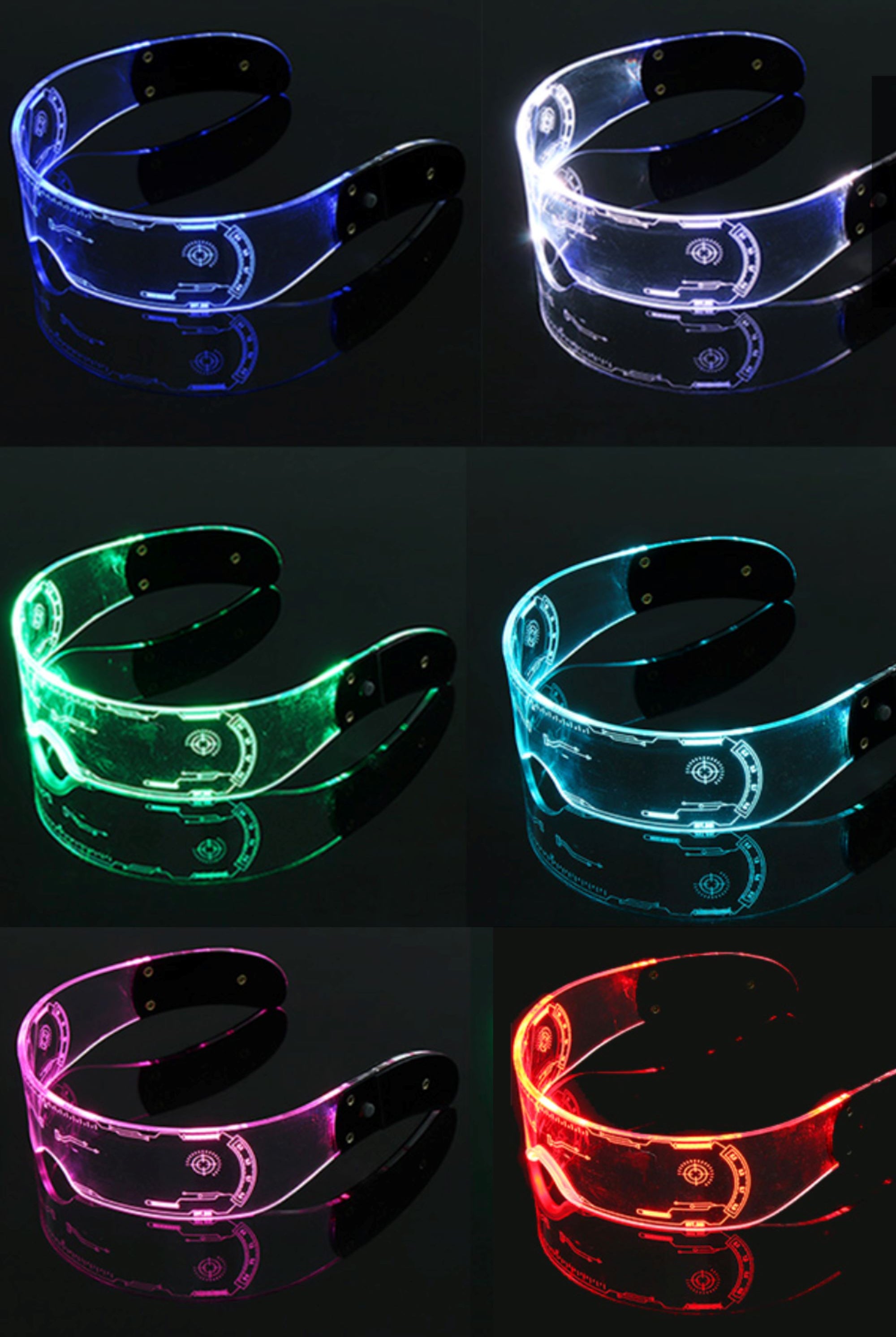 Cyberstar Color Change Light Up LED Glasses Eyewear SEA DRAGON STUDIO