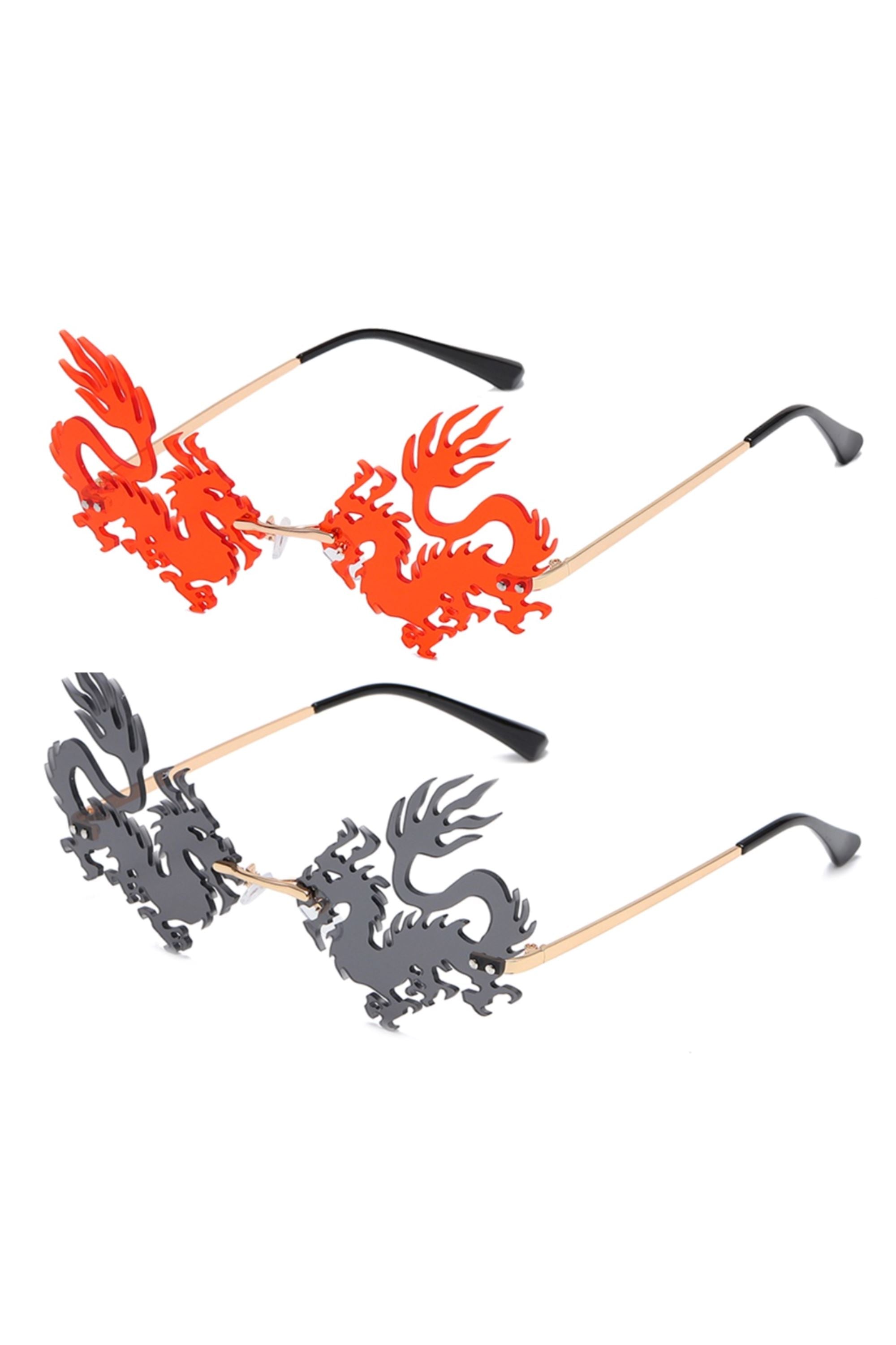 Enter The Dragon Rimless Shades | 2 Colors Eyewear SEA DRAGON STUDIO