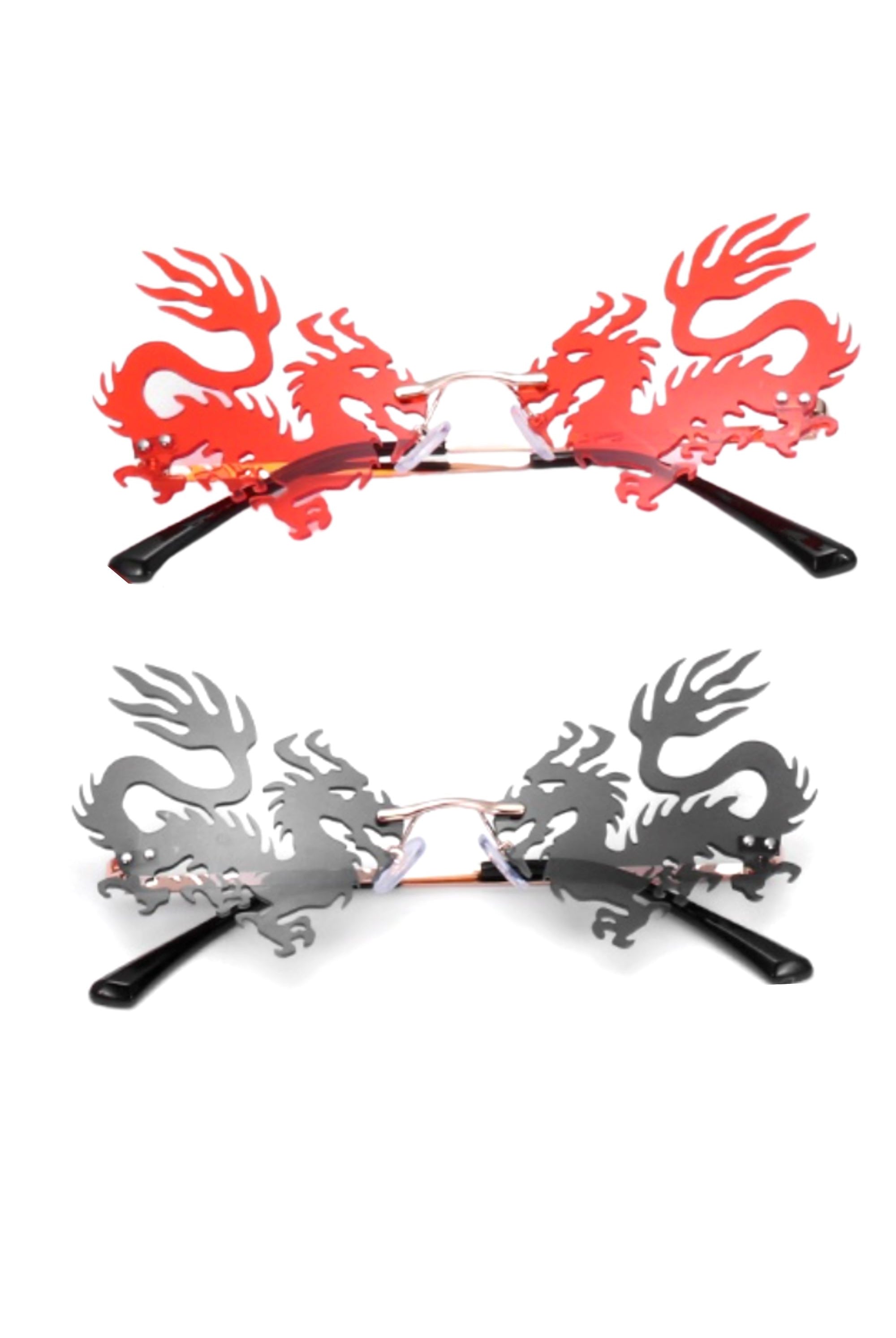 Enter The Dragon Rimless Shades | 2 Colors Eyewear SEA DRAGON STUDIO