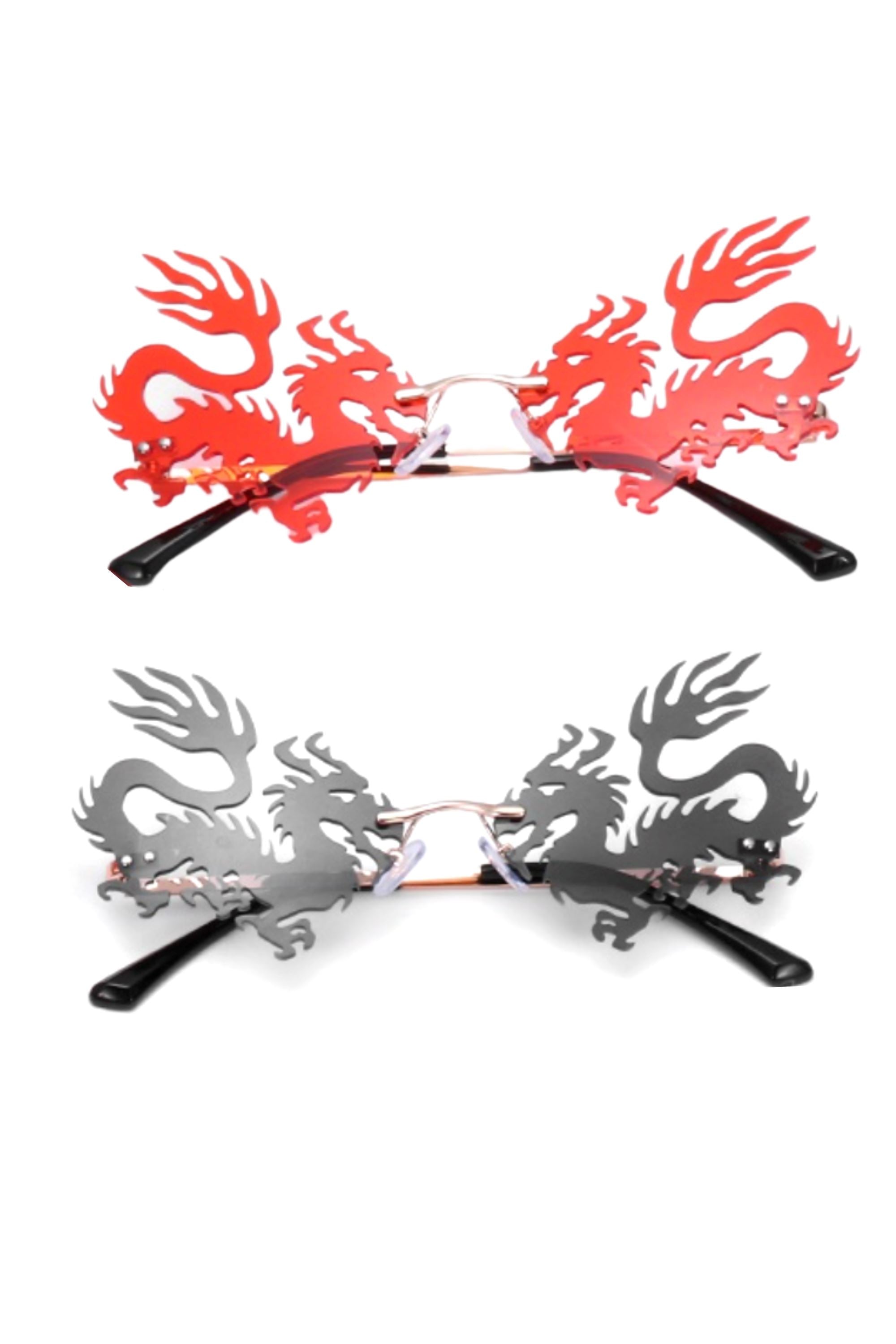 Enter The Dragon Rimless Shades | 2 Colors Eyewear SEA DRAGON STUDIO