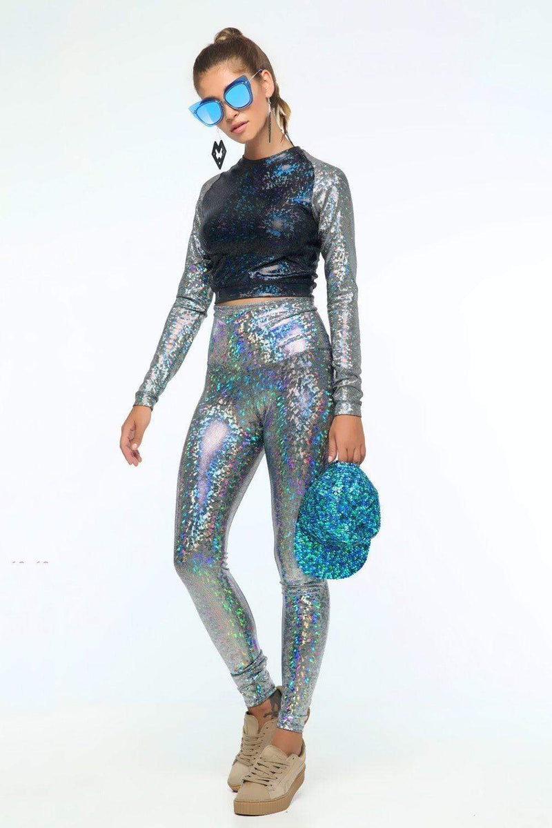 Holographic leggings online