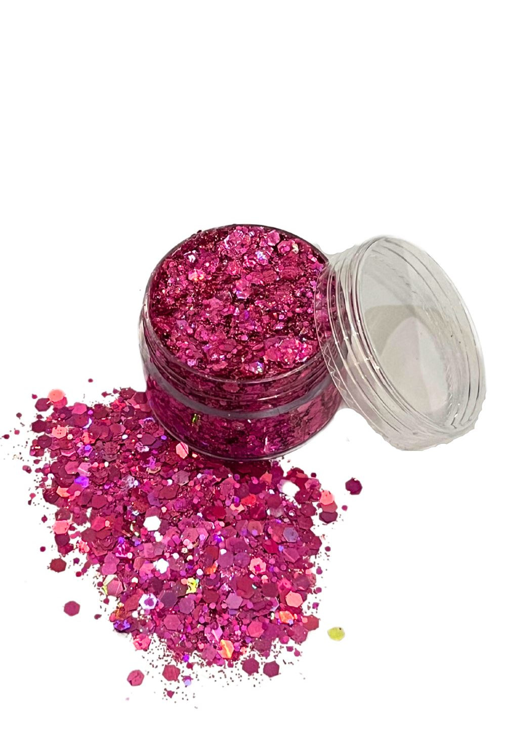 Holographic Face and Body Glitter Gel Glitter Gel Sea Dragon Studio Fantasia Pink