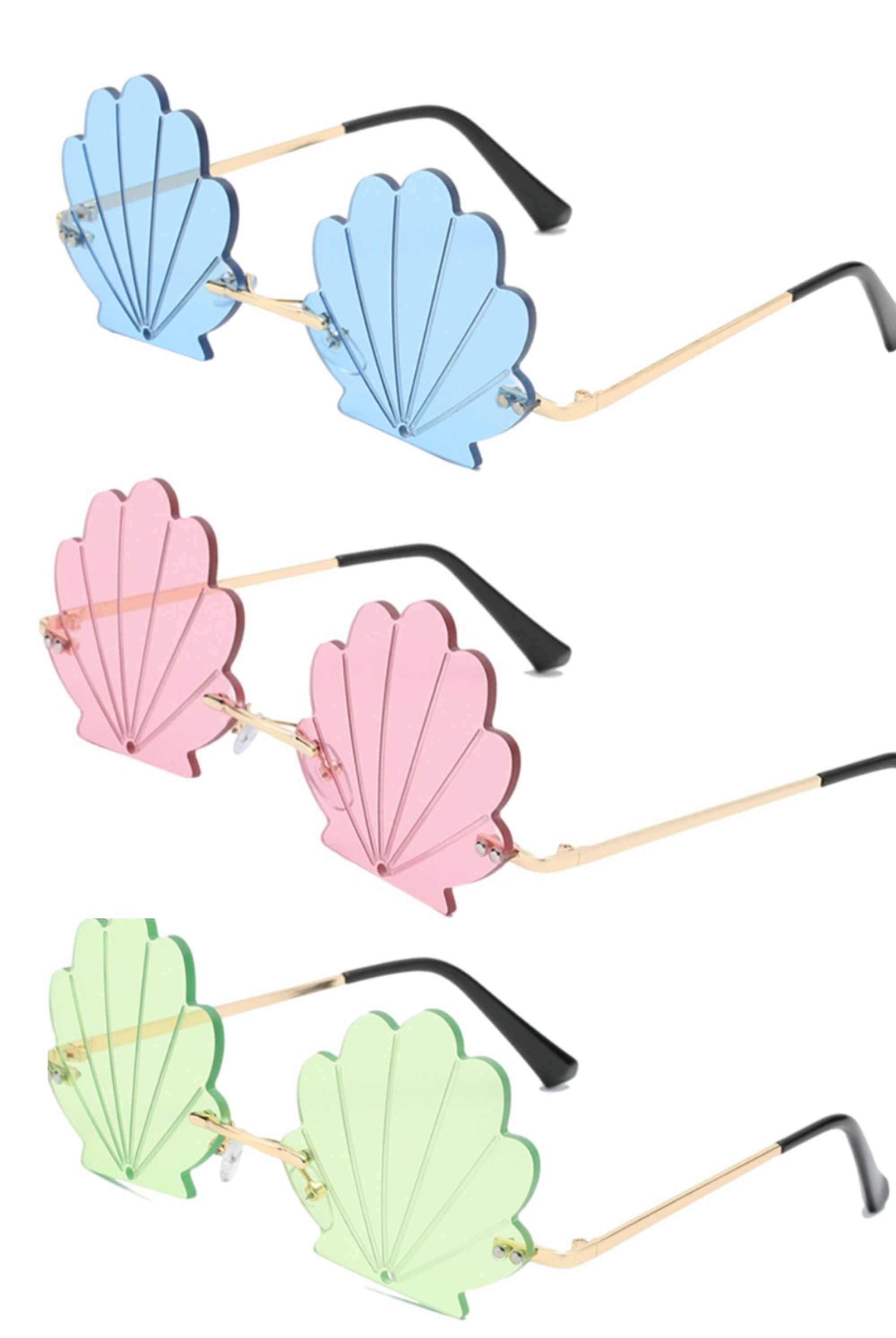 Gimme Shelter Mermaid Shell Sunglasses | 3 Colors Eyewear SEA DRAGON STUDIO