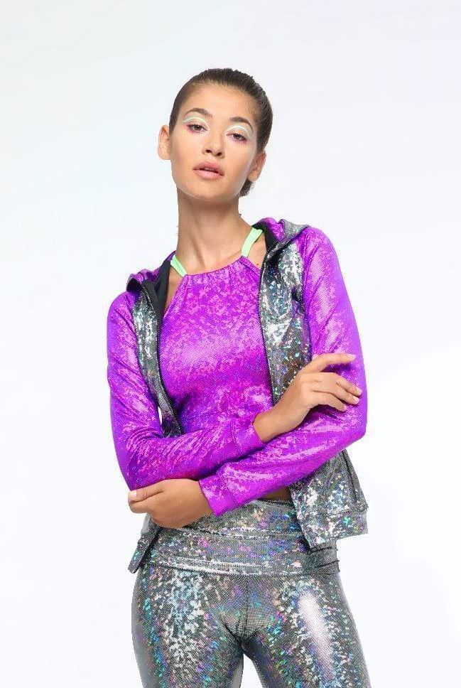 Holographic Hoodie | 13 Colors - Womens Tops