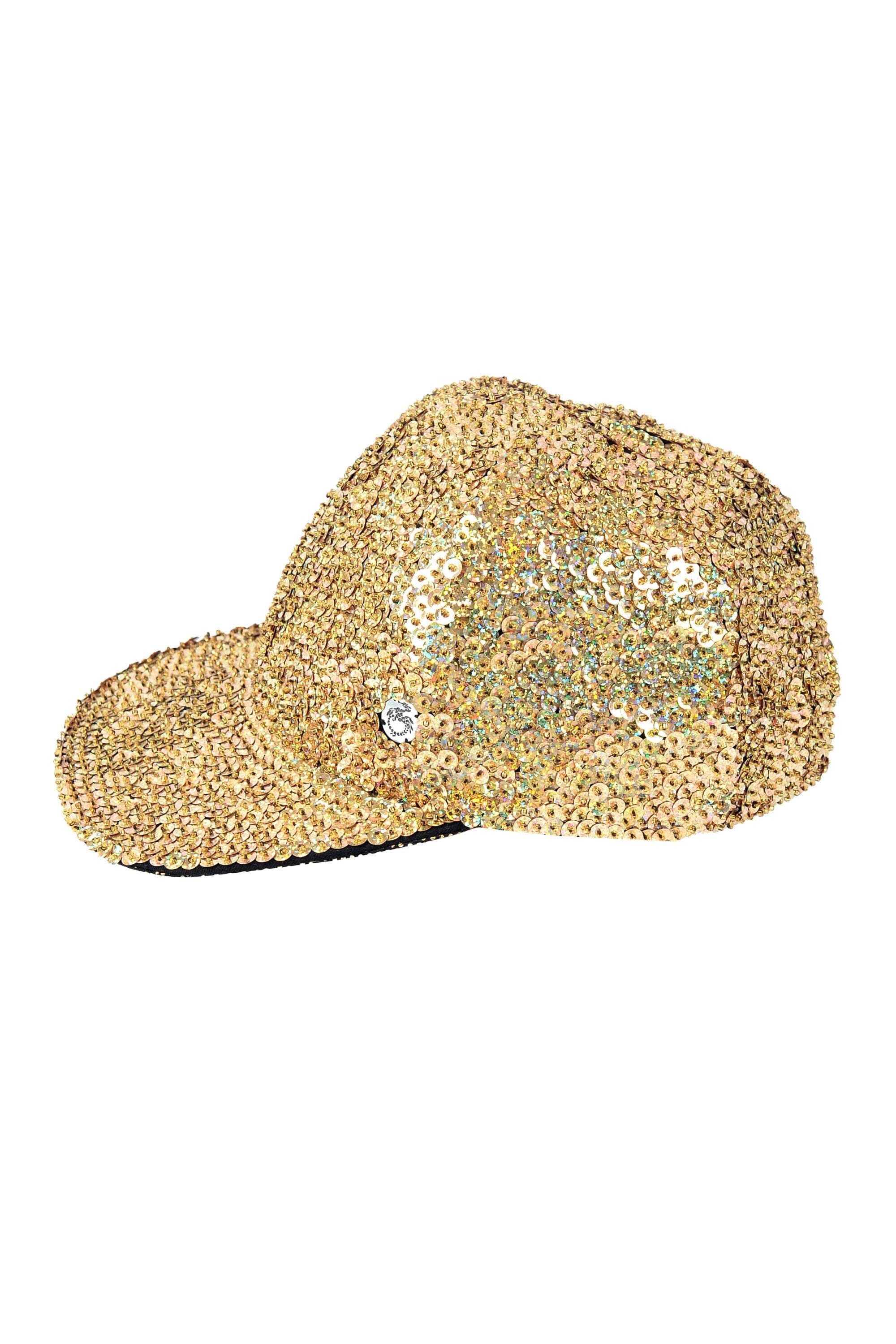 Holographic Sequin Hat | Gold Headwear SEA DRAGON STUDIO