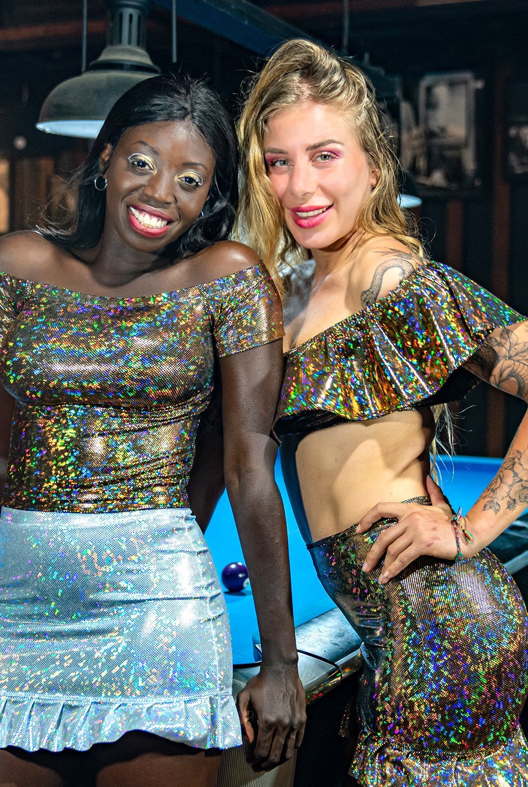 Holographic Señorita Crop Top | 13 Colors Womens Tops SEA DRAGON STUDIO