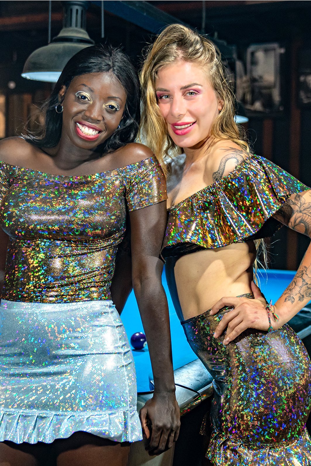 Holographic Señorita Crop Top | 13 Colors Womens Tops SEA DRAGON STUDIO