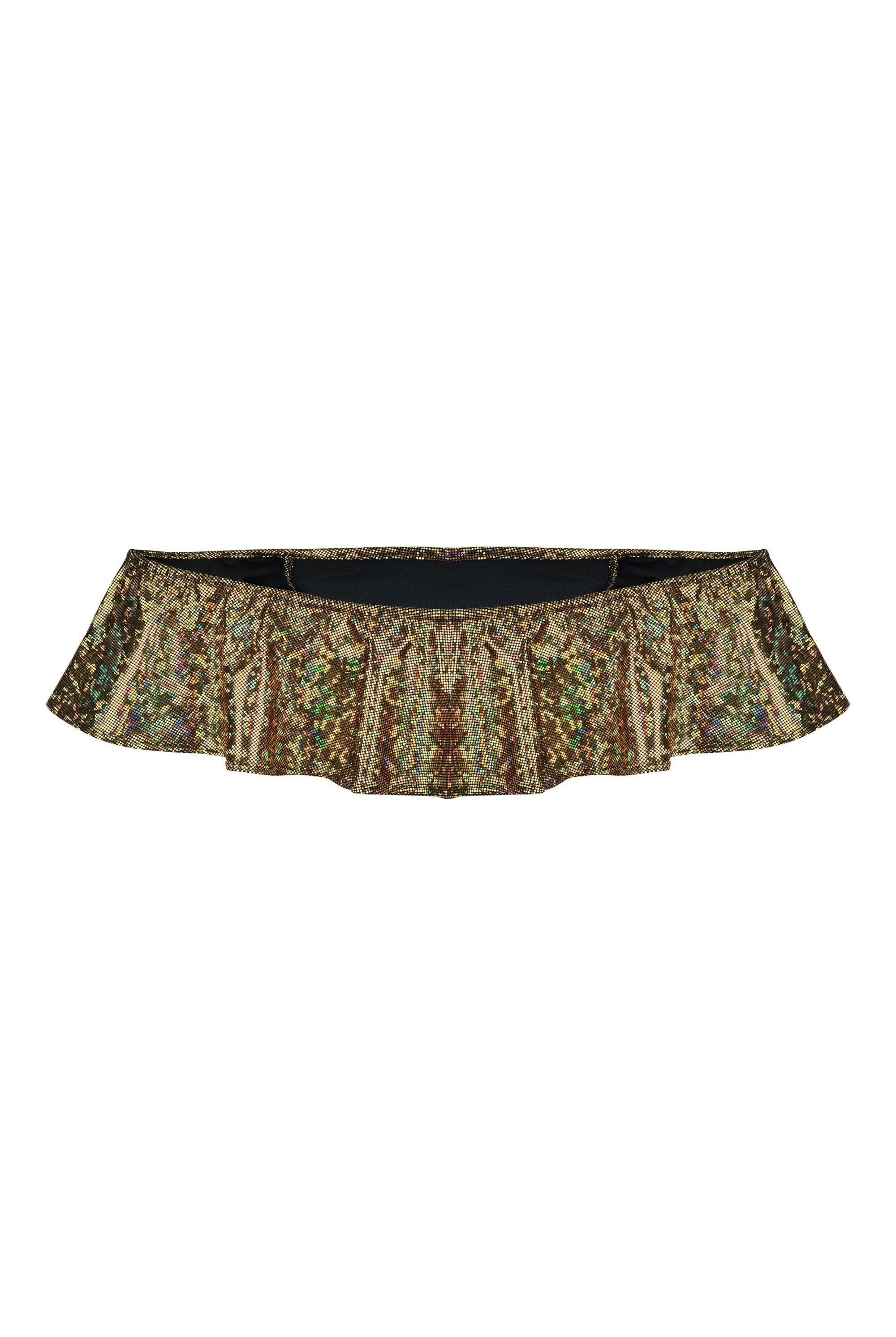 Holographic Señorita Crop Top | 13 Colors Womens Tops SEA DRAGON STUDIO Gold Rush XSMALL