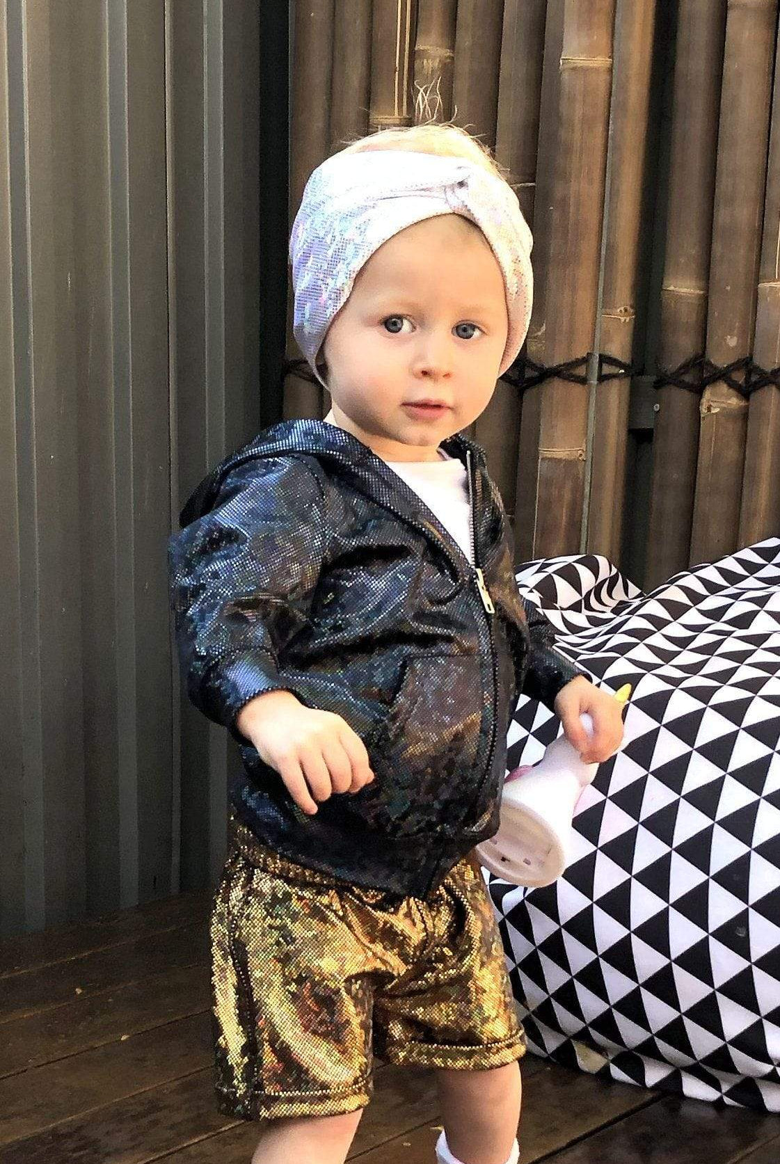 Kids Holographic Hoodie - Kid's Tops From Sea Dragon Studio Festival & Rave Clothing Collection