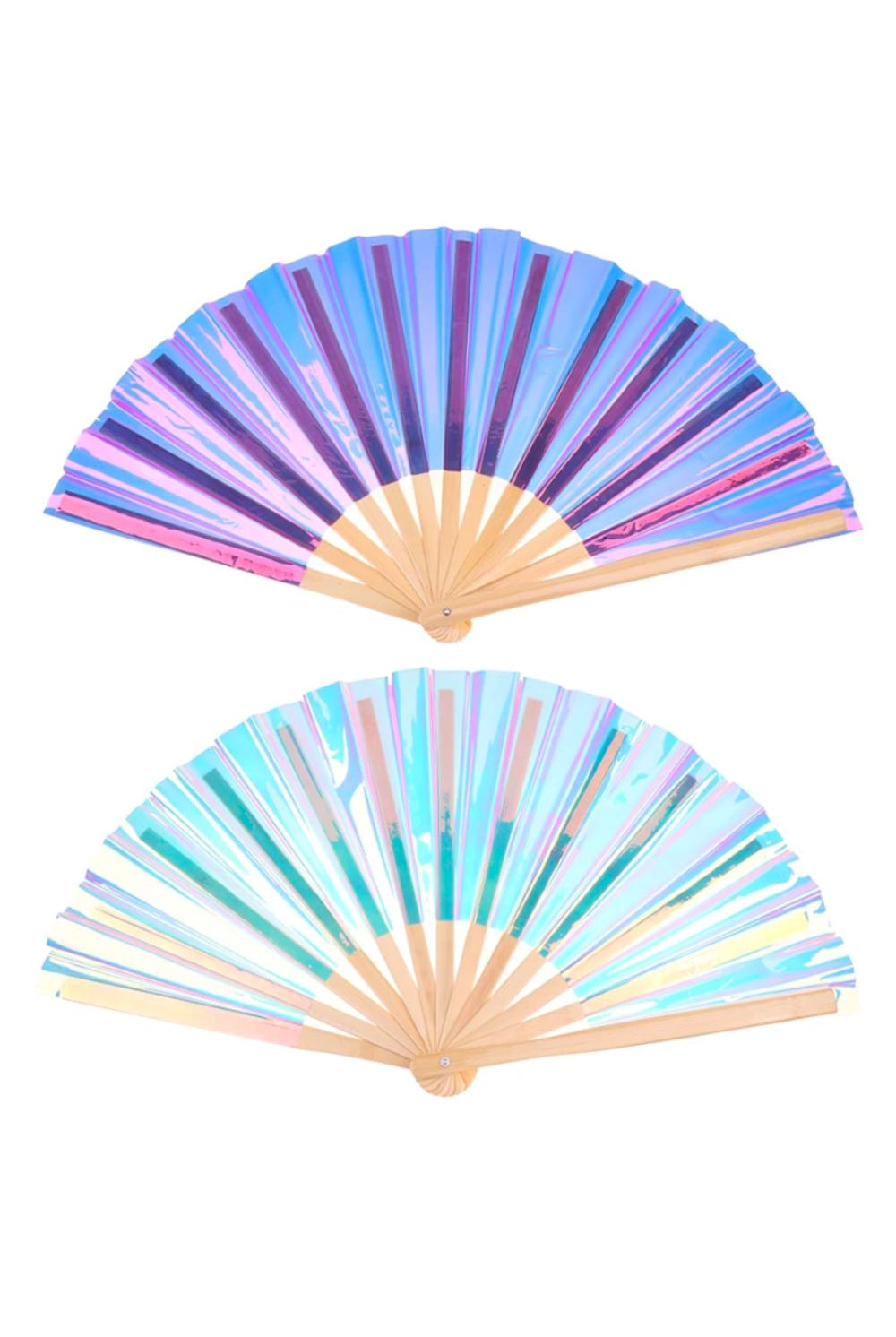 Iridescent Glam XL Hand Fan | 2 Colors Accessories Other Sea Dragon Studio