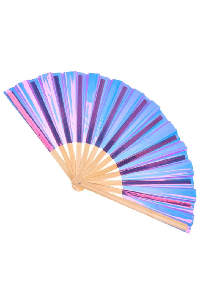 Iridescent Glam XL Hand Fan | 2 Colors Accessories Other Sea Dragon Studio Fairy Wing 