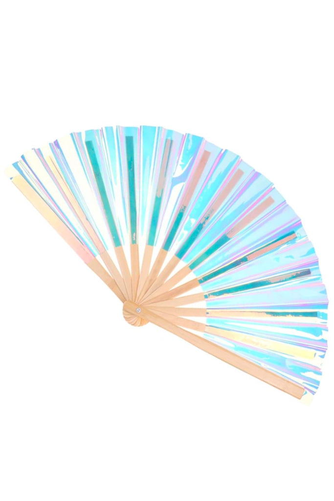 Iridescent Glam XL Hand Fan | 2 Colors Accessories Other Sea Dragon Studio Unicorn Glow 