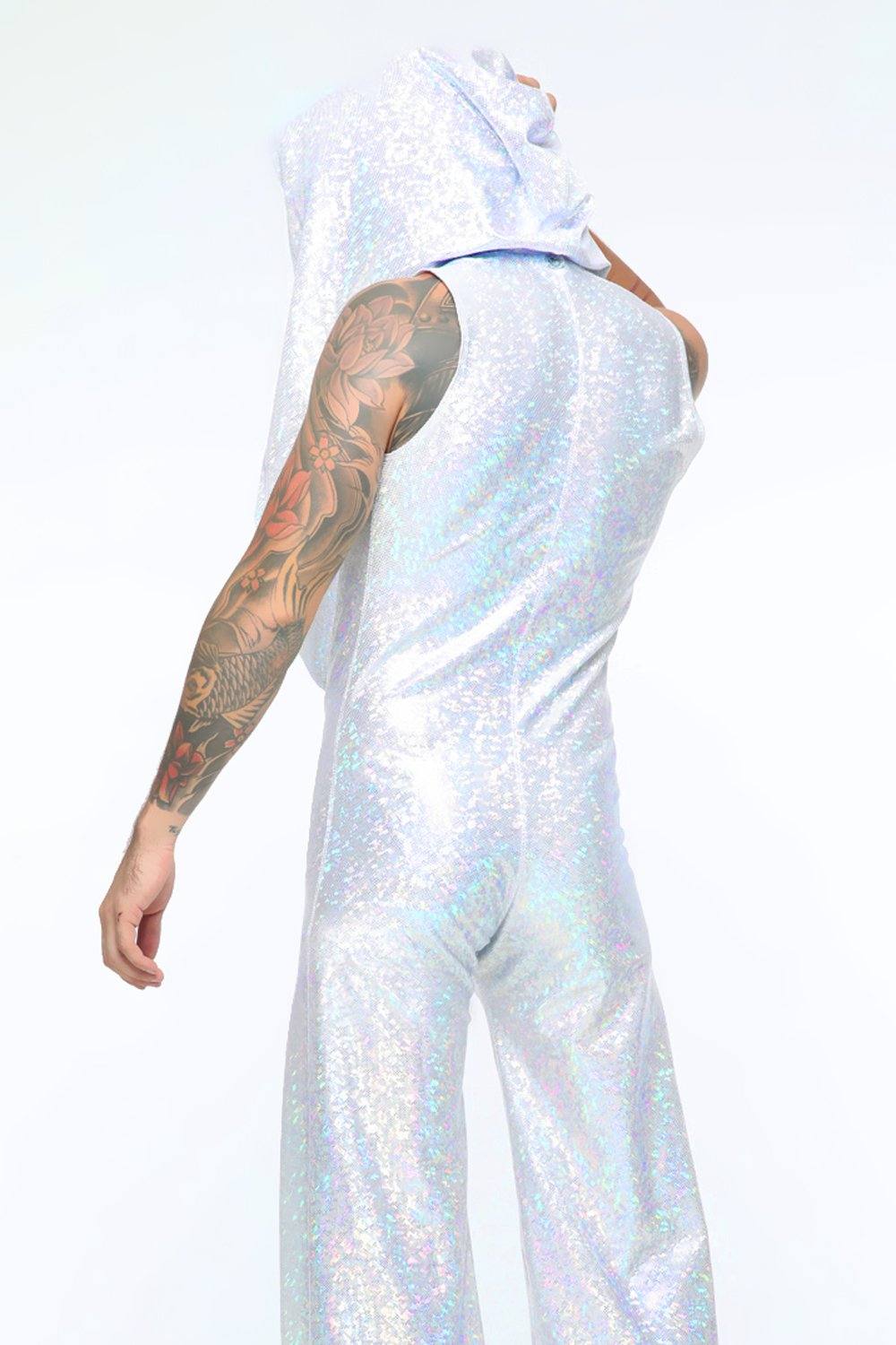Mens Holographic Disco Jumpsuit | 13 Colors Mens Jumpsuits SEA DRAGON STUDIO