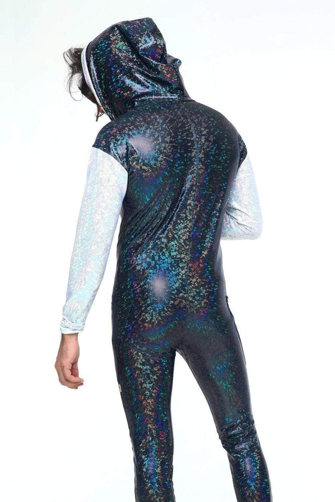 Mens Holographic Jumpsuit - Men's Jumpsuit From Sea Dragon Studio Festival & Rave Clothing Collection