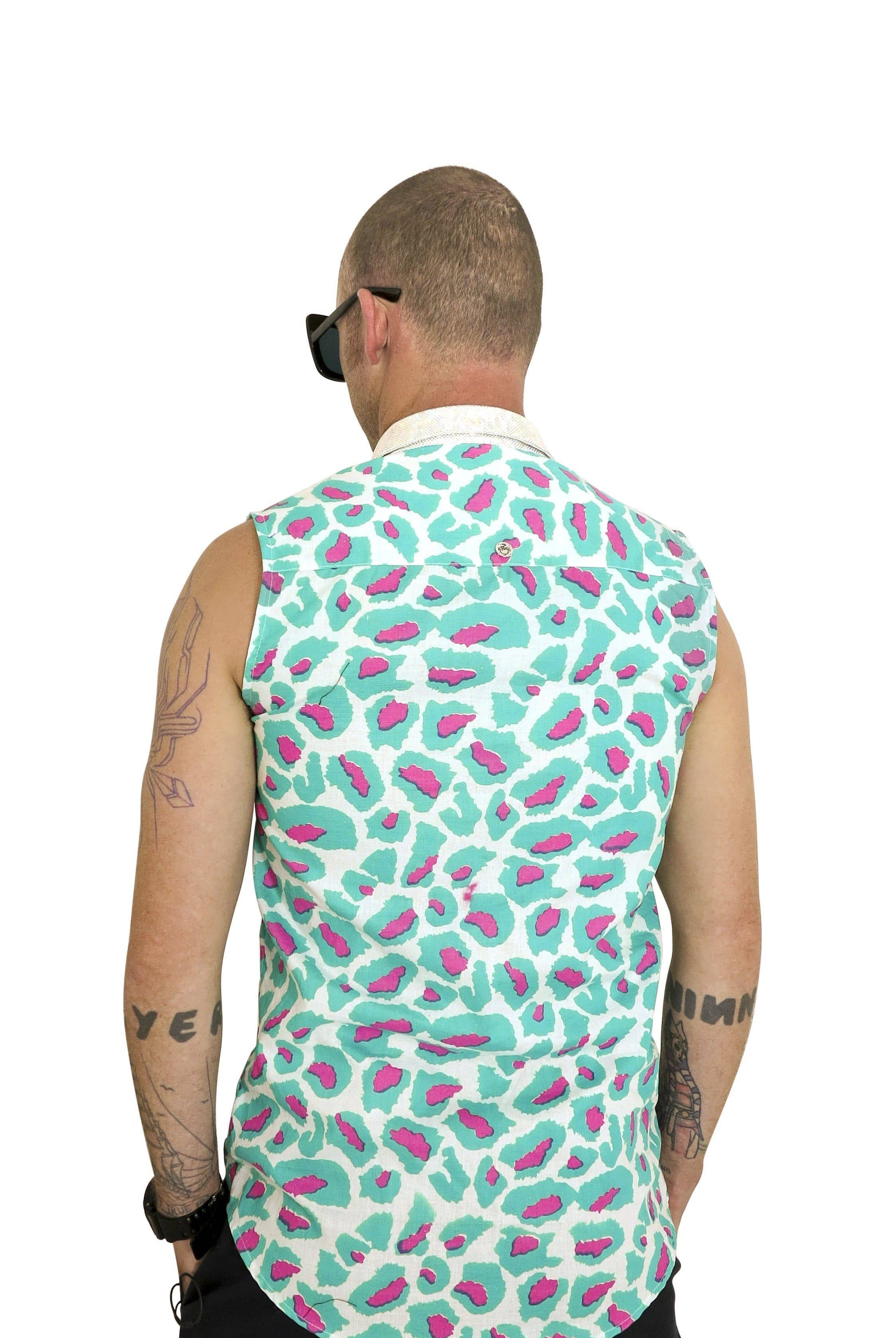 Mens Techno Leopard Shirt Mens Tops SEA DRAGON STUDIO