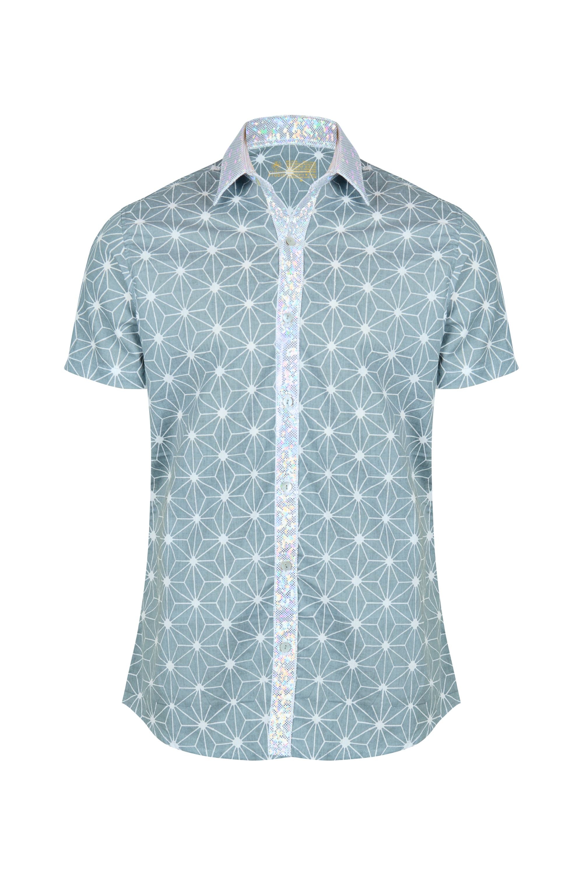 Starburst Short Sleeve Shirt Mens Tops SEA DRAGON STUDIO XSmall Dark Side