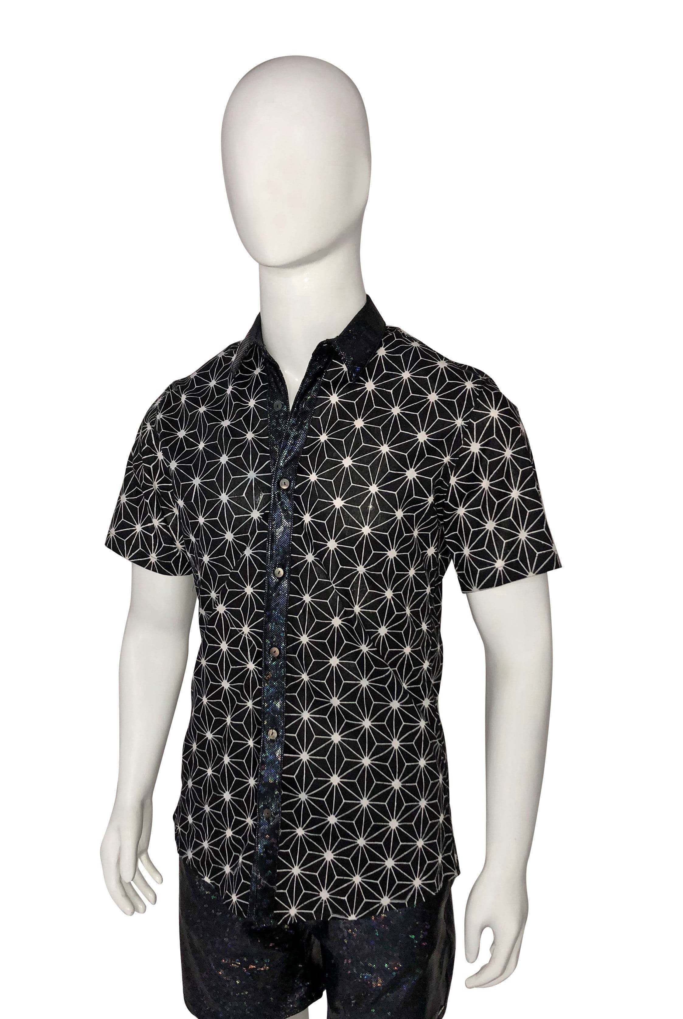 Starburst Short Sleeve Shirt Mens Tops SEA DRAGON STUDIO XSmall