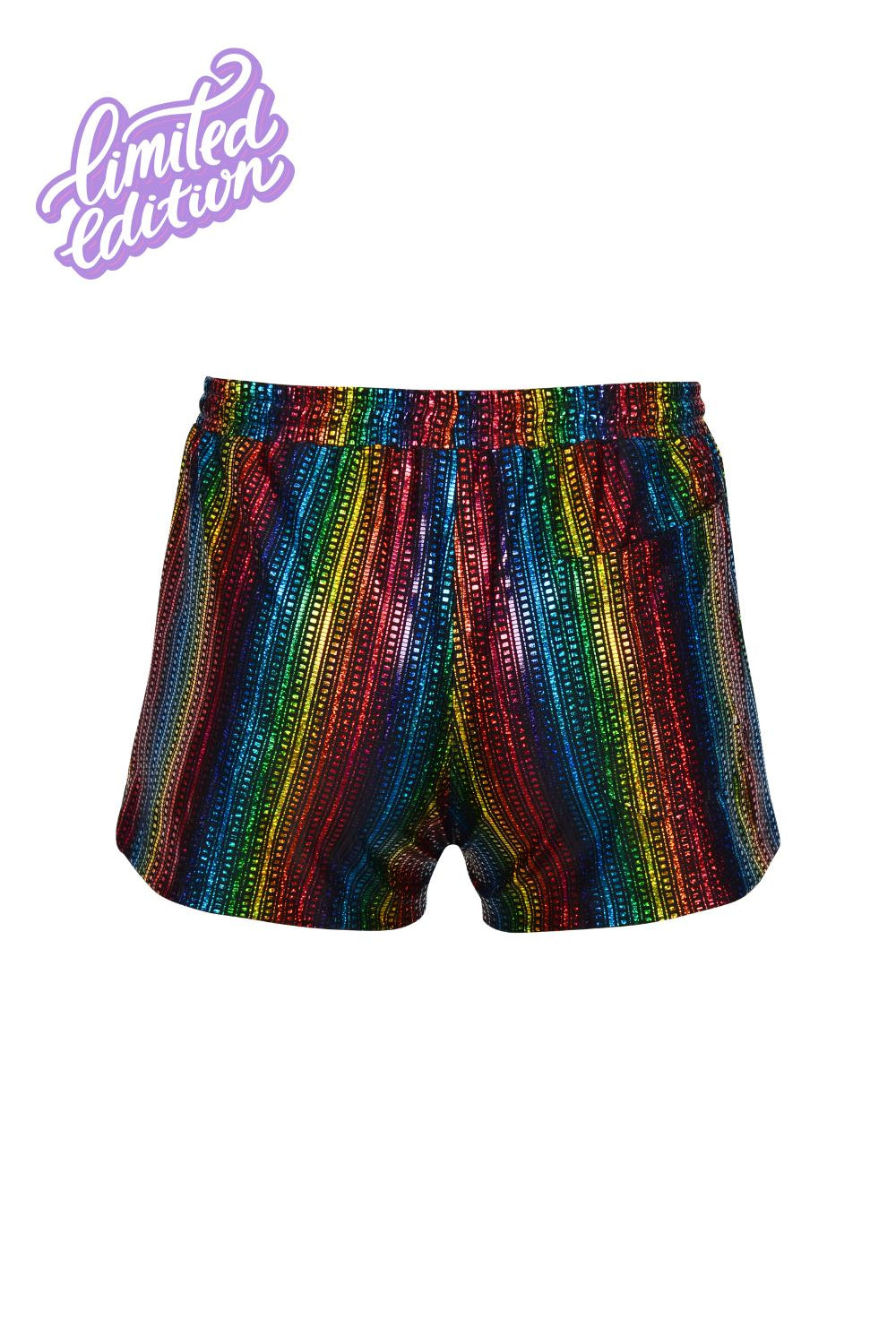 Taste The Rainbow Retro Running Shorts - Limited Edition Mens Bottoms SEA DRAGON STUDIO