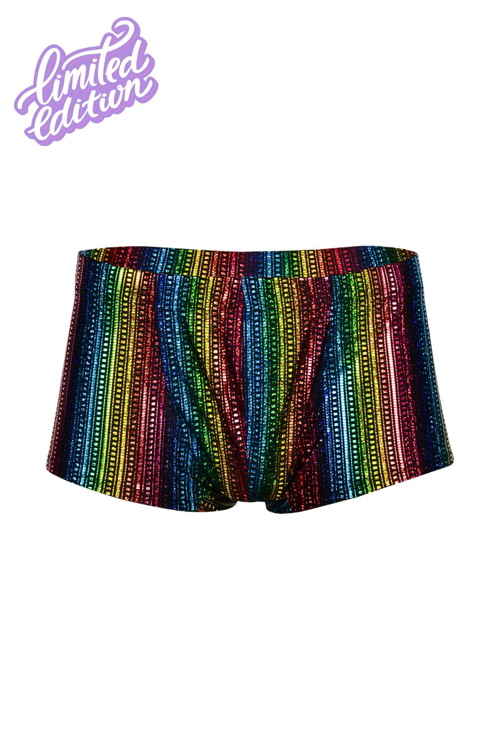 Taste The Rainbow Holographic Briefs - Limited Edition Mens Bottoms SEA DRAGON STUDIO