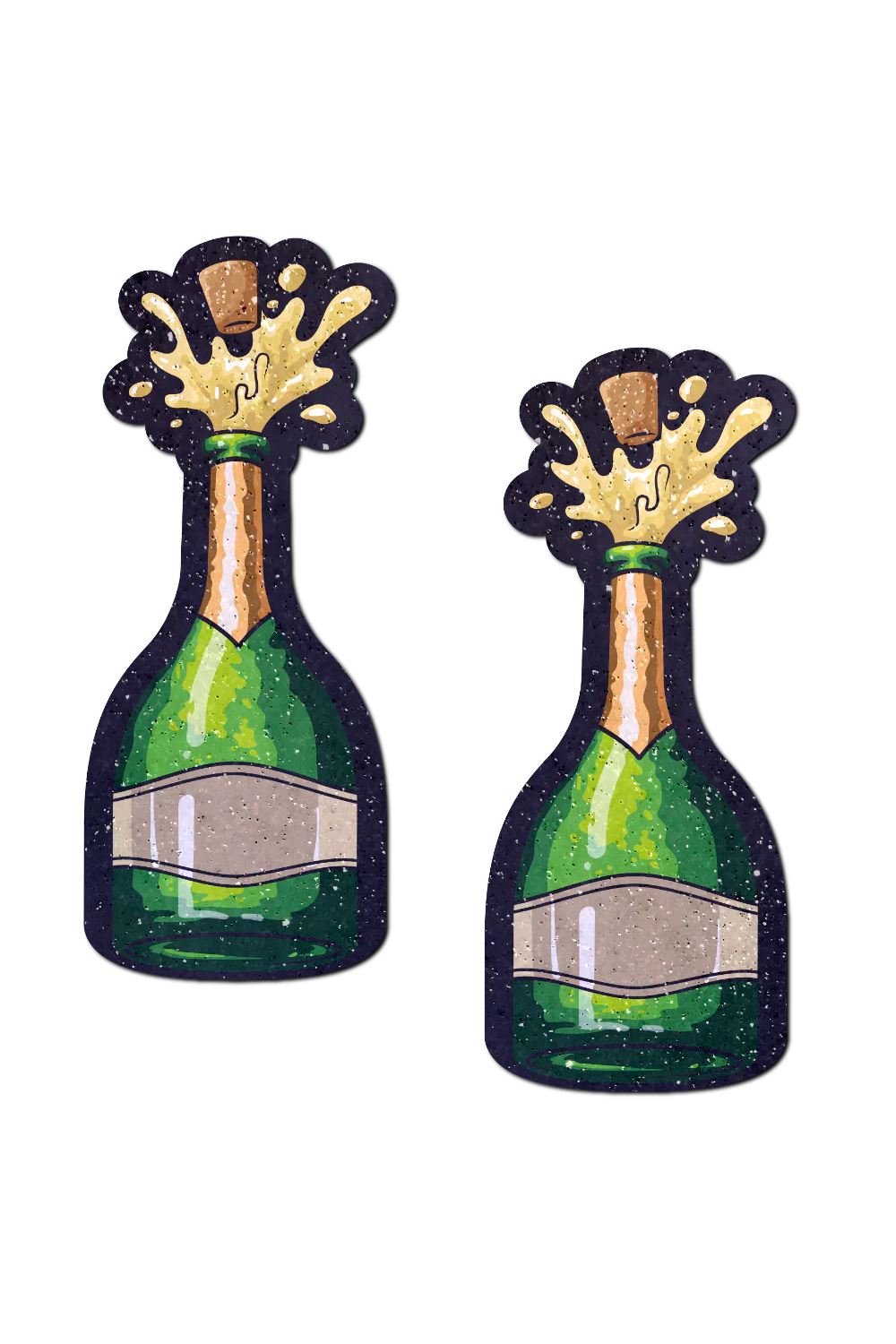 Sparkling Champagne Bottle Nipple Pasties Pasties PASTEASE