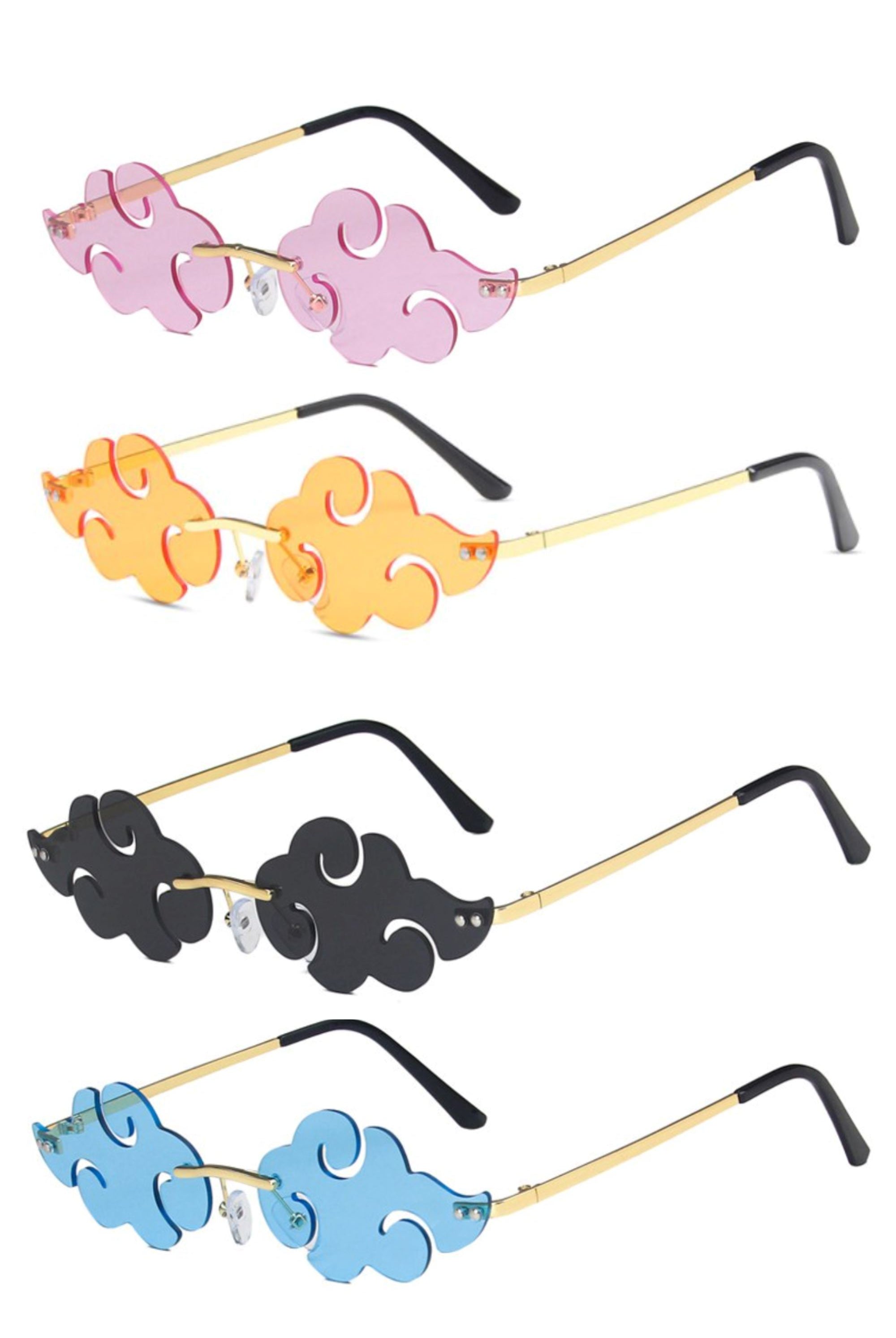 Up In Smoke Rimless Glasses | 4 Colors Eyewear SEA DRAGON STUDIO