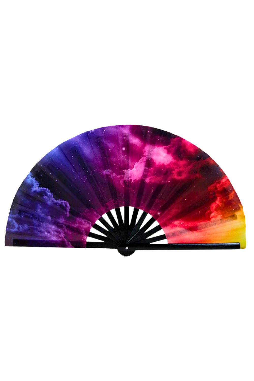 XL Galaxy Hand Fan | 3 Colors Accessories Other Sea Dragon Studio Stardust Swirl