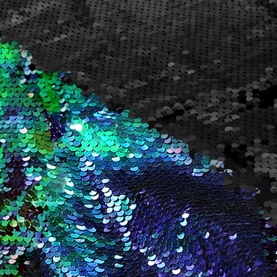 Matte Black to PeacockMatte Black to Peacock Flip Sequins