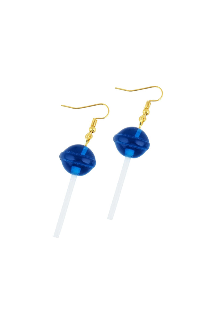 Sugar Rush Lollipop Drop Earrings Jewelry BAD INFLUENCE BOUTIQUE Blue Raspberry 