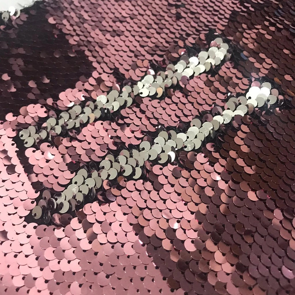 Rose Gold to Silver Flip Sequin