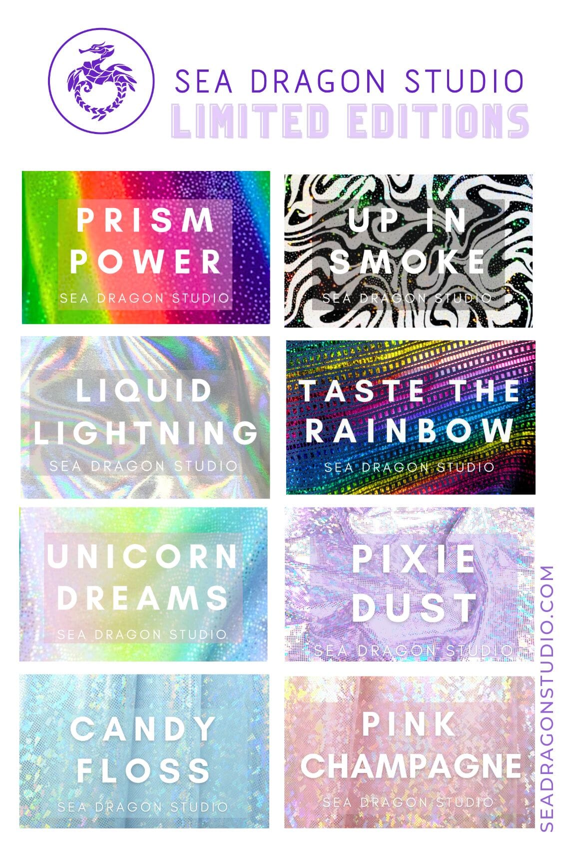 Holographic Elbow-Length Fingerless Gloves | 13 Colors Accessories Other SEA DRAGON STUDIO 