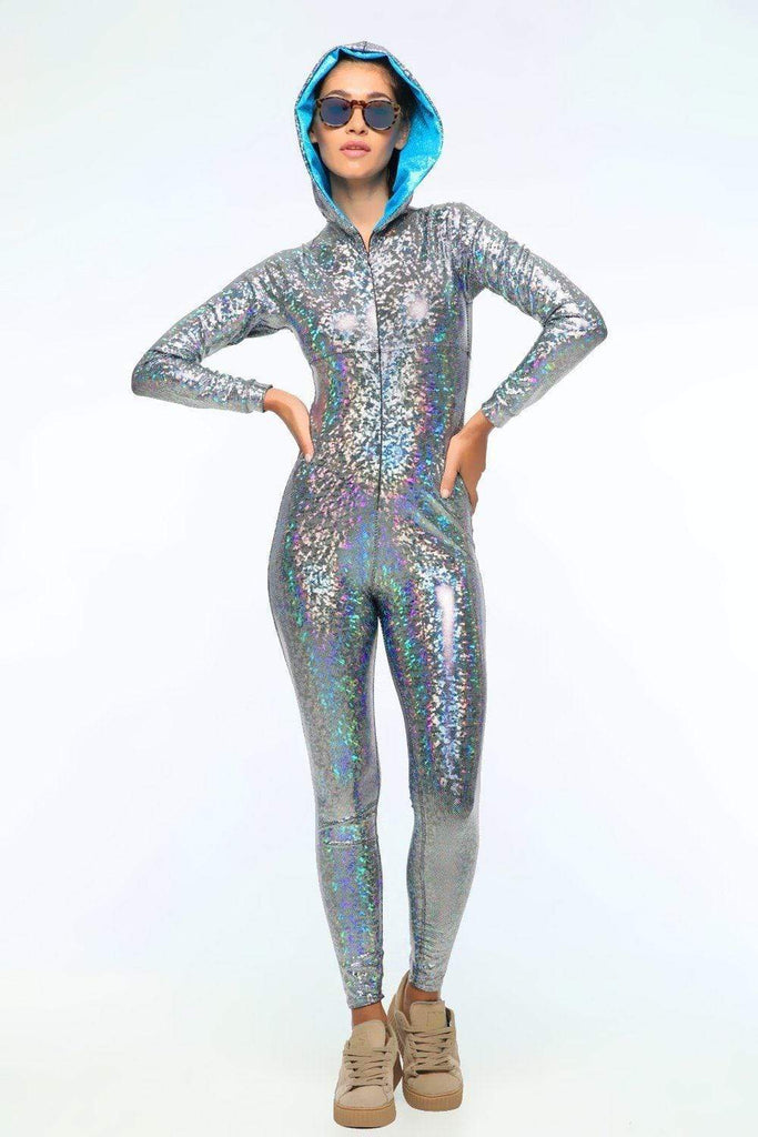 Holographic Jumpsuit - Women's Jumpsuits From Sea Dragon Studio Festival & Rave Outfit Collection