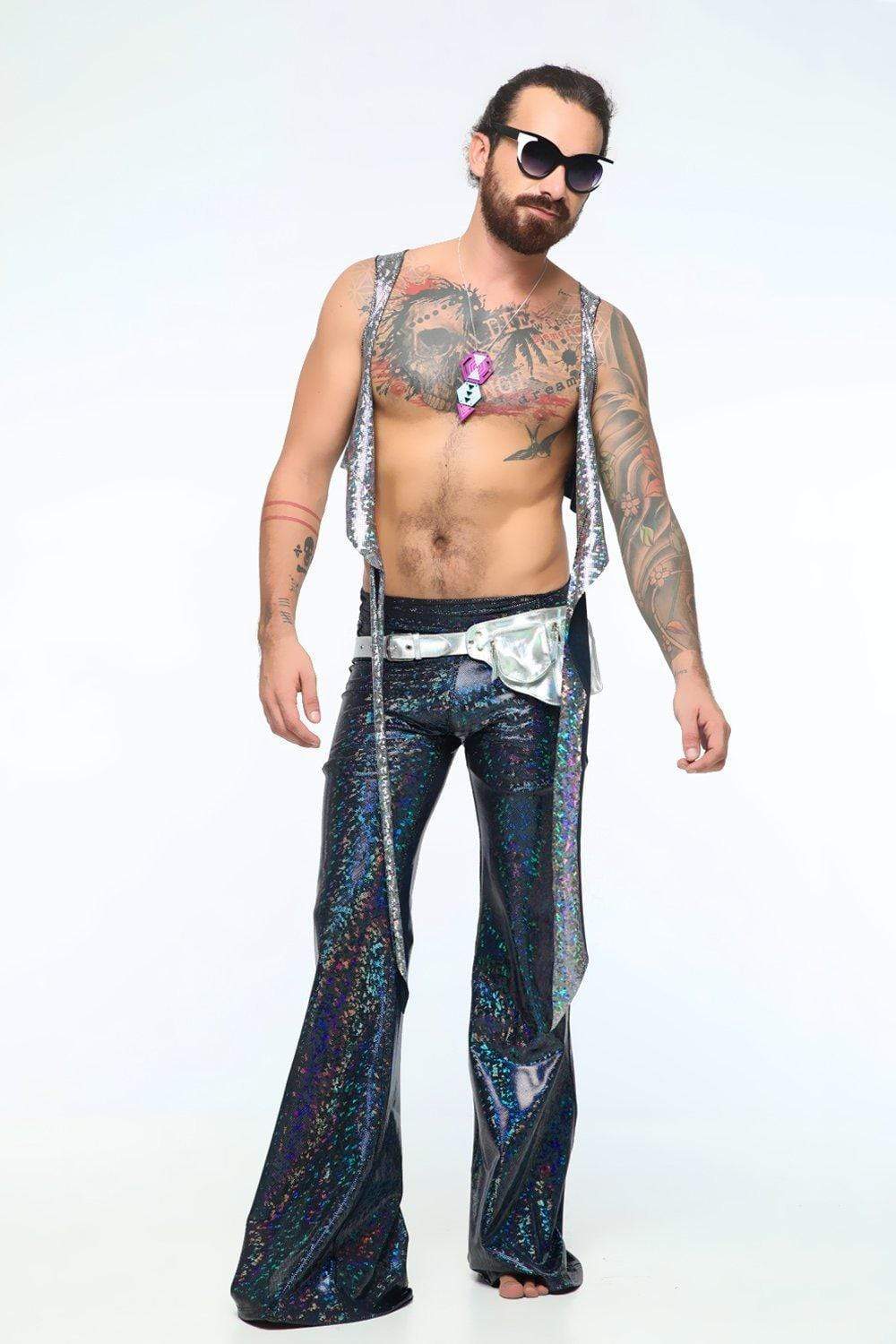Mens Holographic Wrap Top | 13 Colors - Mens Tops