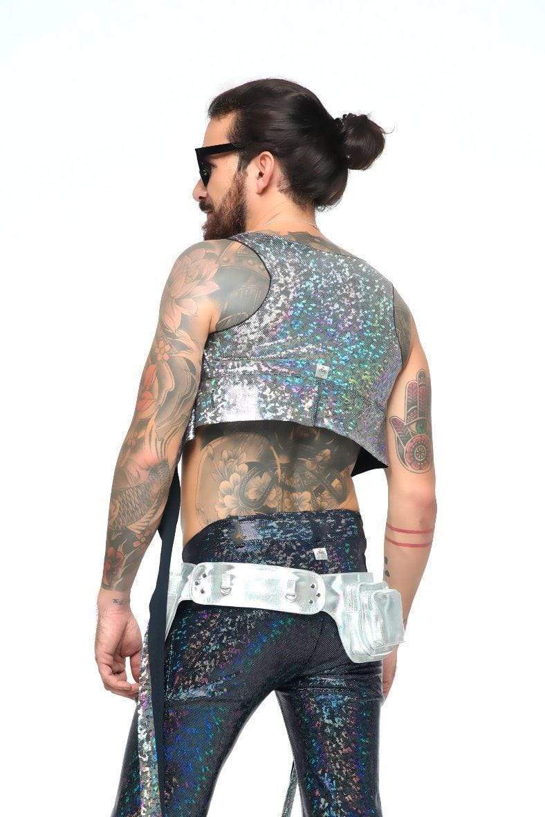 Mens Holographic Wrap Top | 13 Colors - Mens Tops